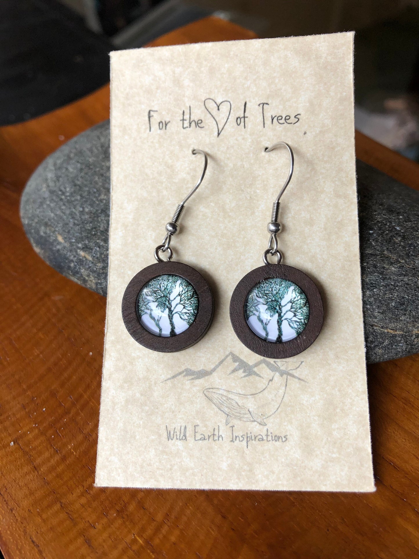 Splash of Green Dangle Earrings