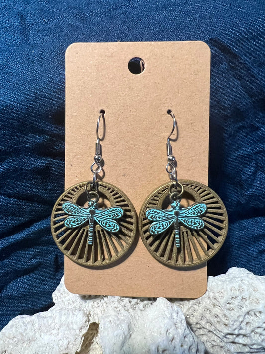 Antique Dragonfly Dreamer Earrings