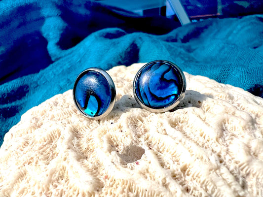 Abalone (Mother of Pearl) Post Earrings