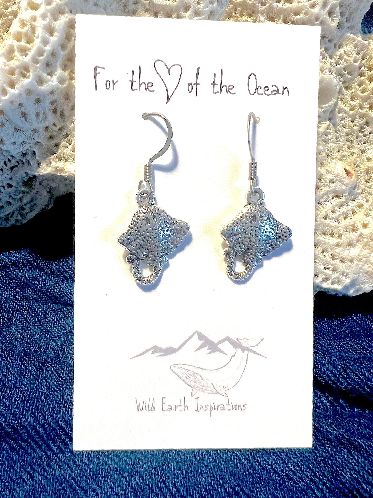 Simple Stingray Earrings