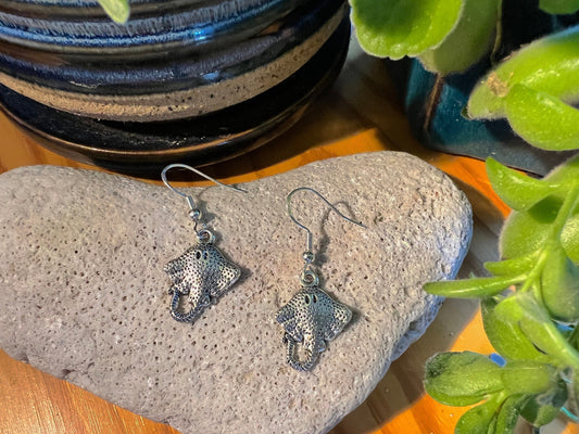 Simple Stingray Earrings
