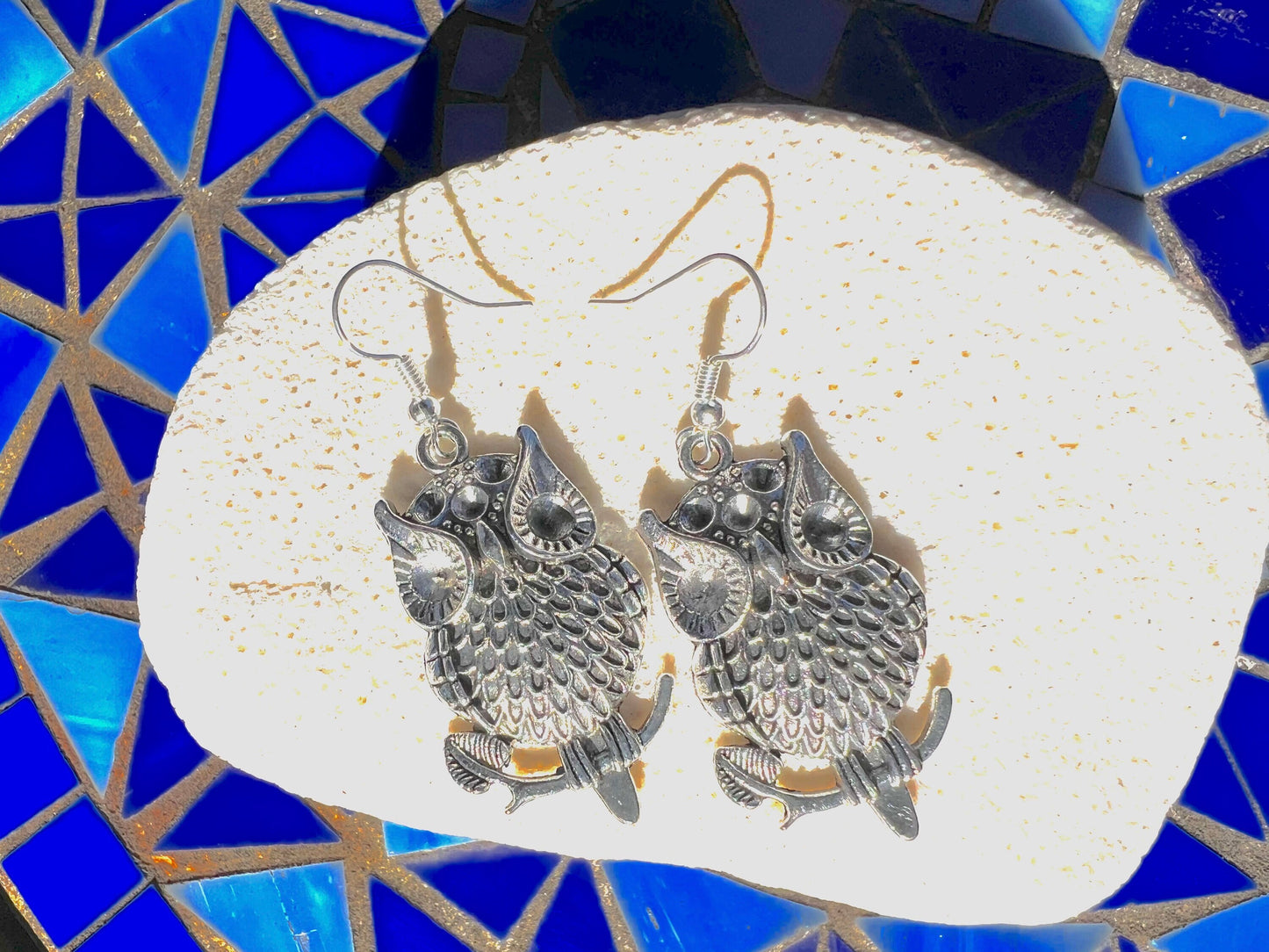 Large Owl Earrings
