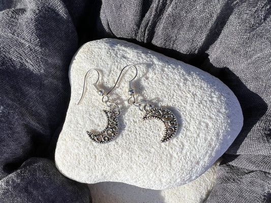 Mini Crescent Moon Earrings