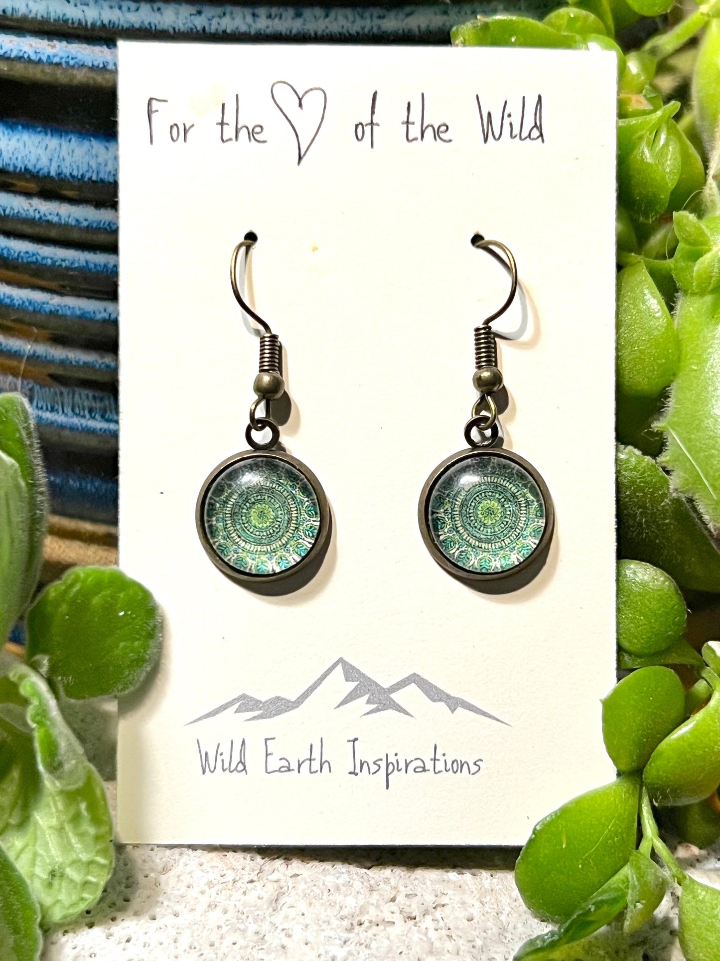 Mossy Mandala Earrings