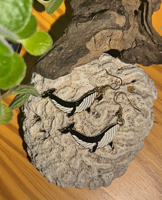 Humpback Whale Earrings