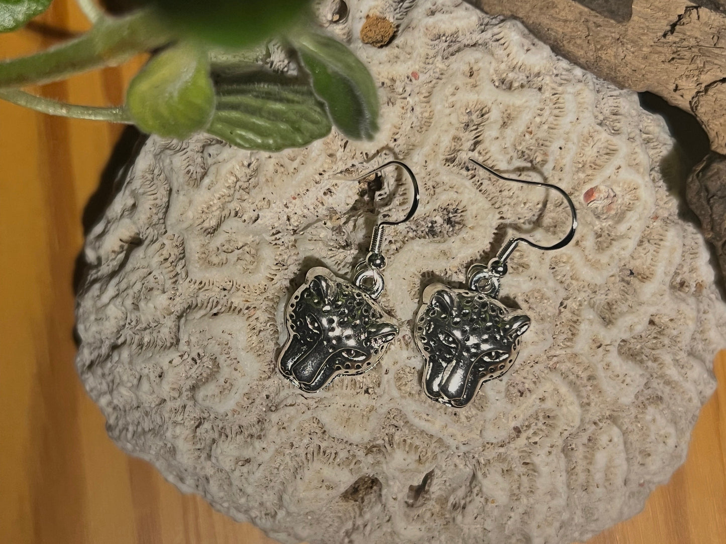 Panther Mind Silver Earrings