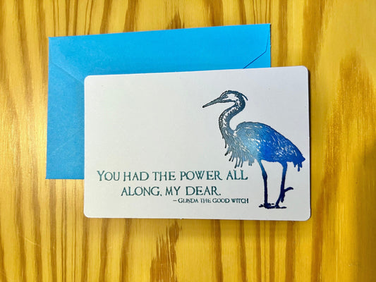Small Gift Card - Blue Heron Power