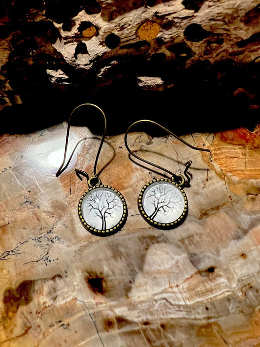 Winter Branches Dangle Earrings