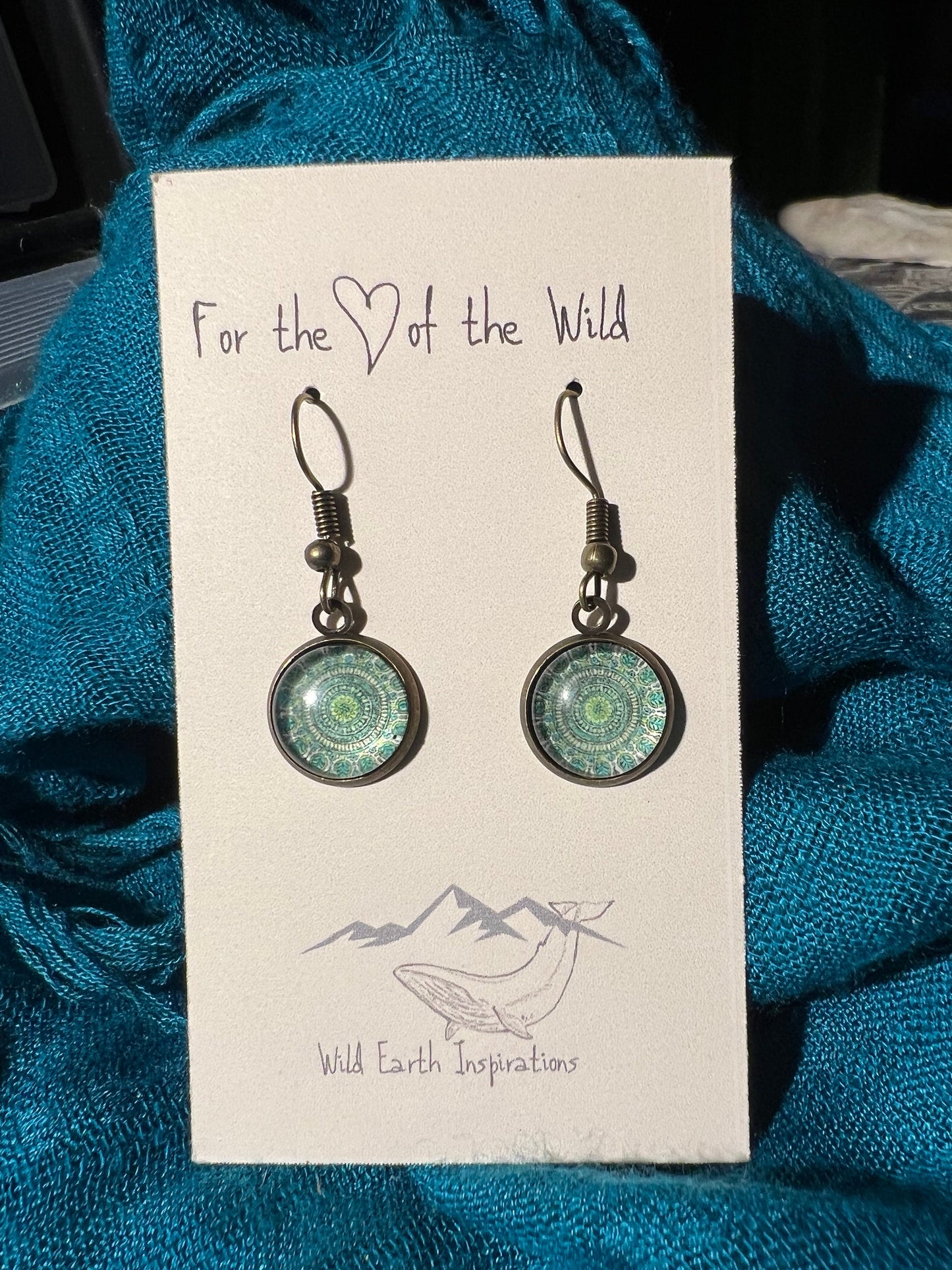 Mossy Mandala Earrings