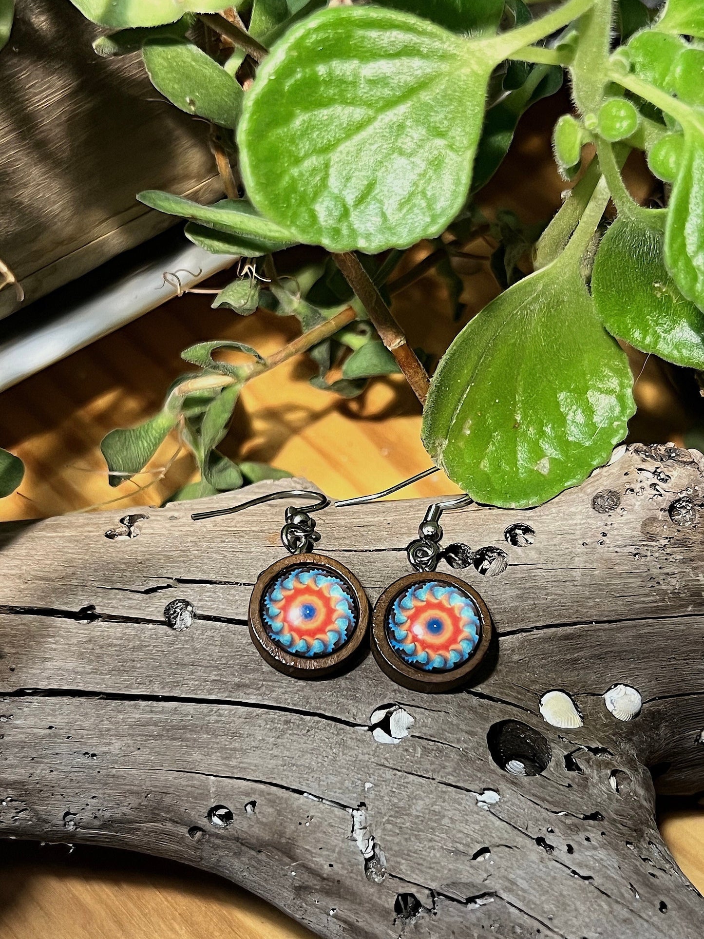 Heat Wave Mandala Earrings