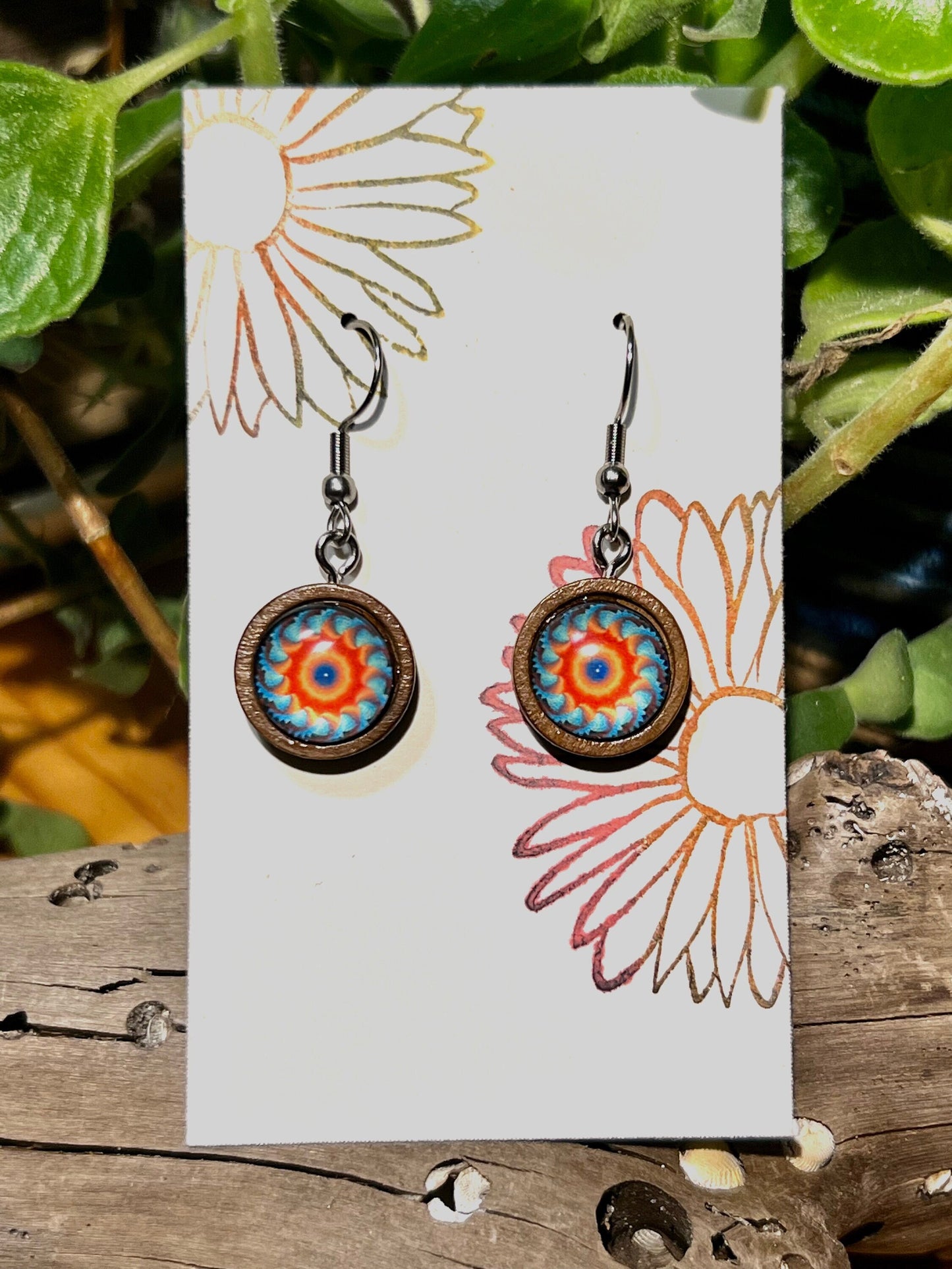 Heat Wave Mandala Earrings