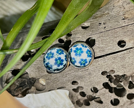 Spring Blues Post Earrings