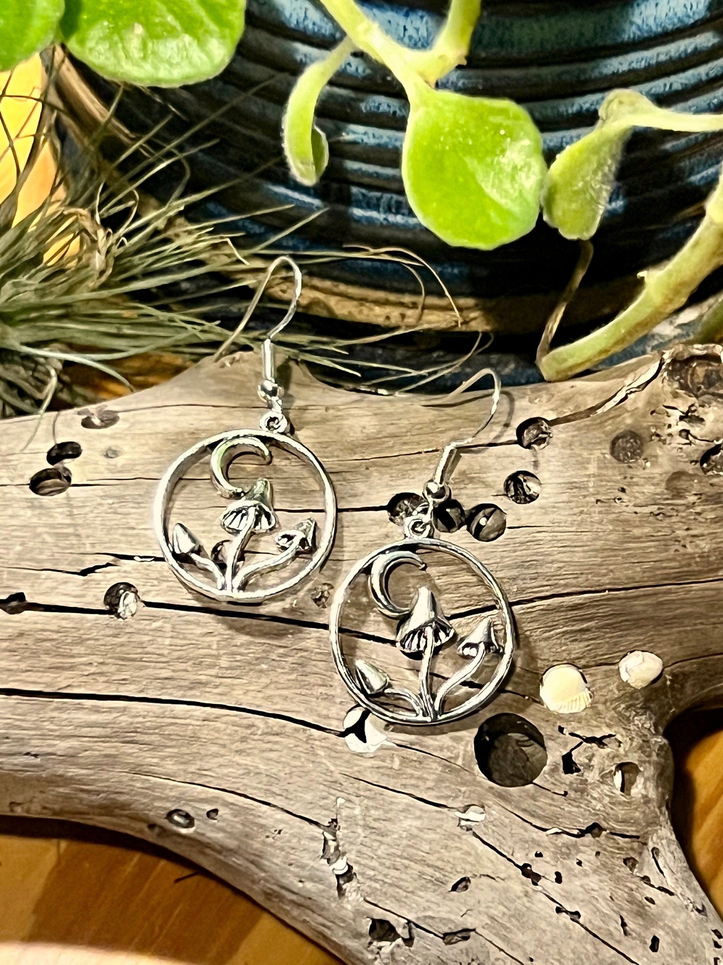 Mushroom Moon Earrings