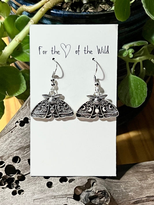 Lunar Moth Earrings