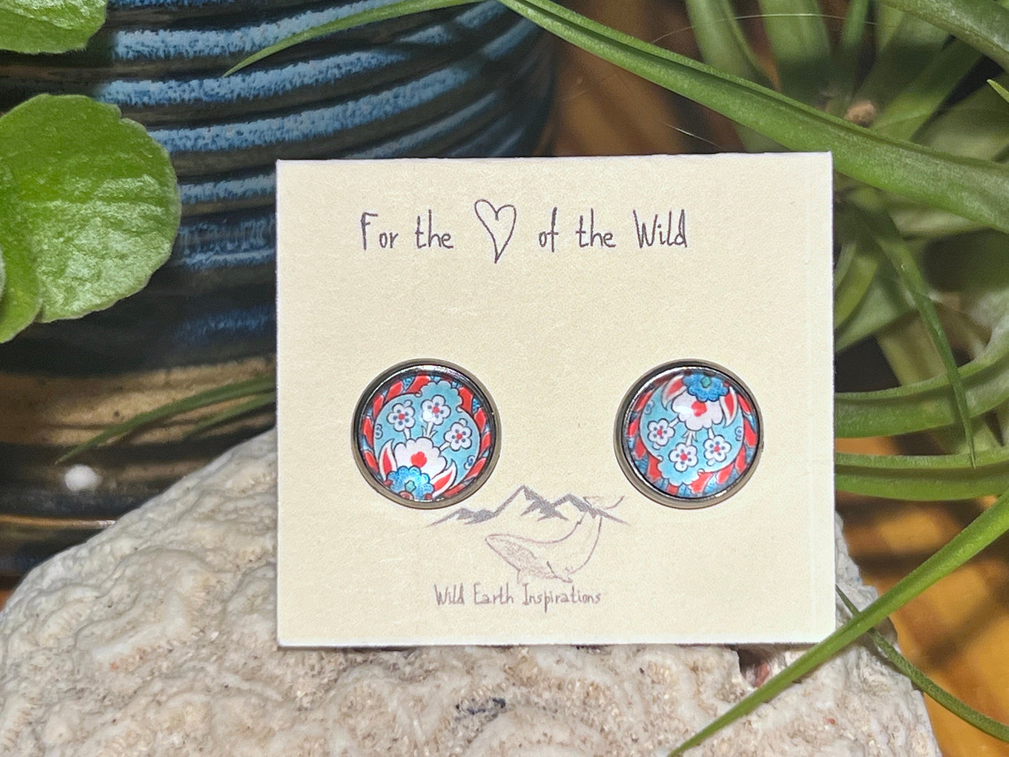 Red, White, and Blue Post Earrings