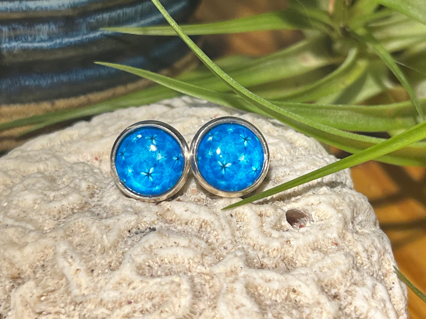 Blue Brilliance Post Earrings