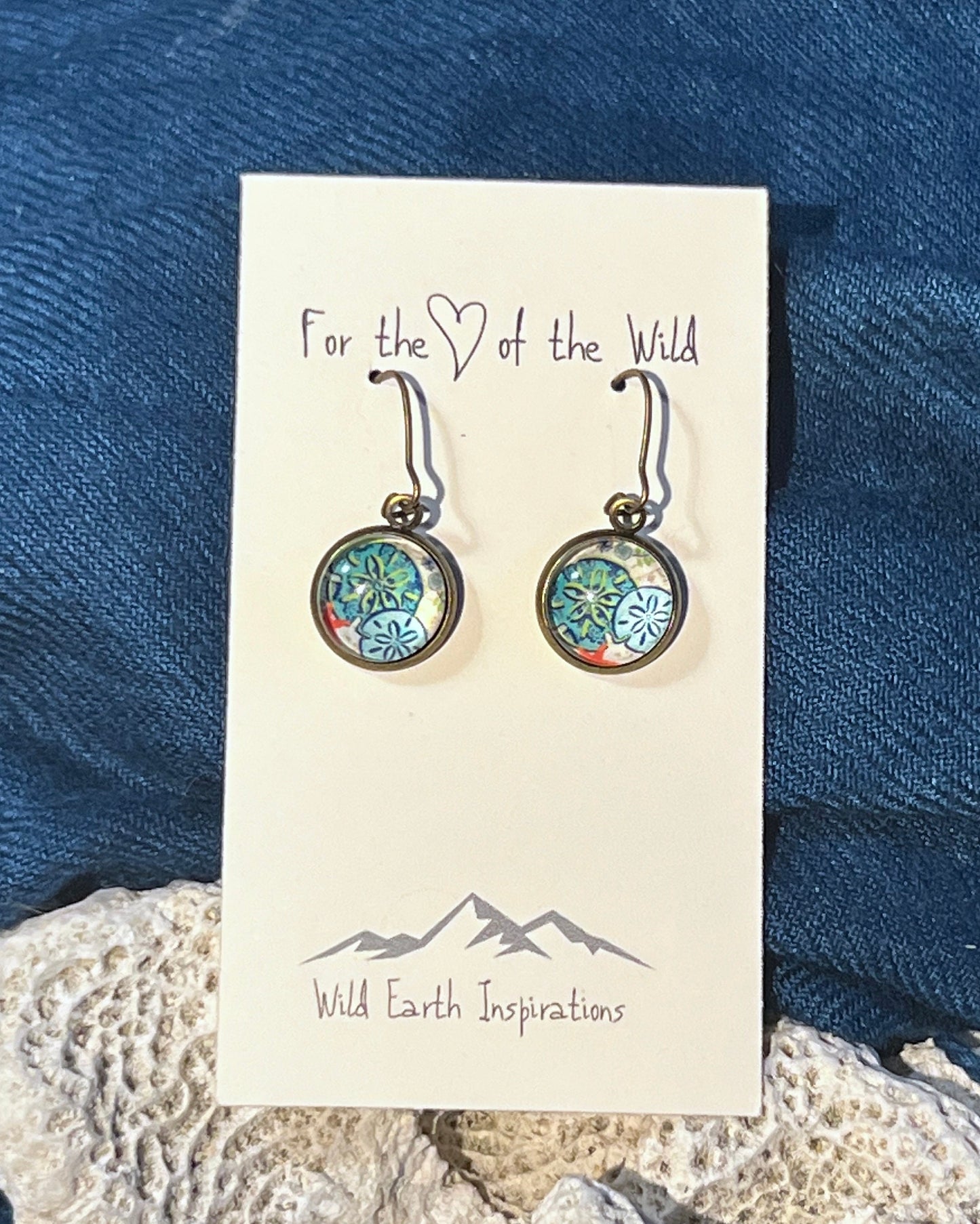 Sand Dollar Dangle Earrings