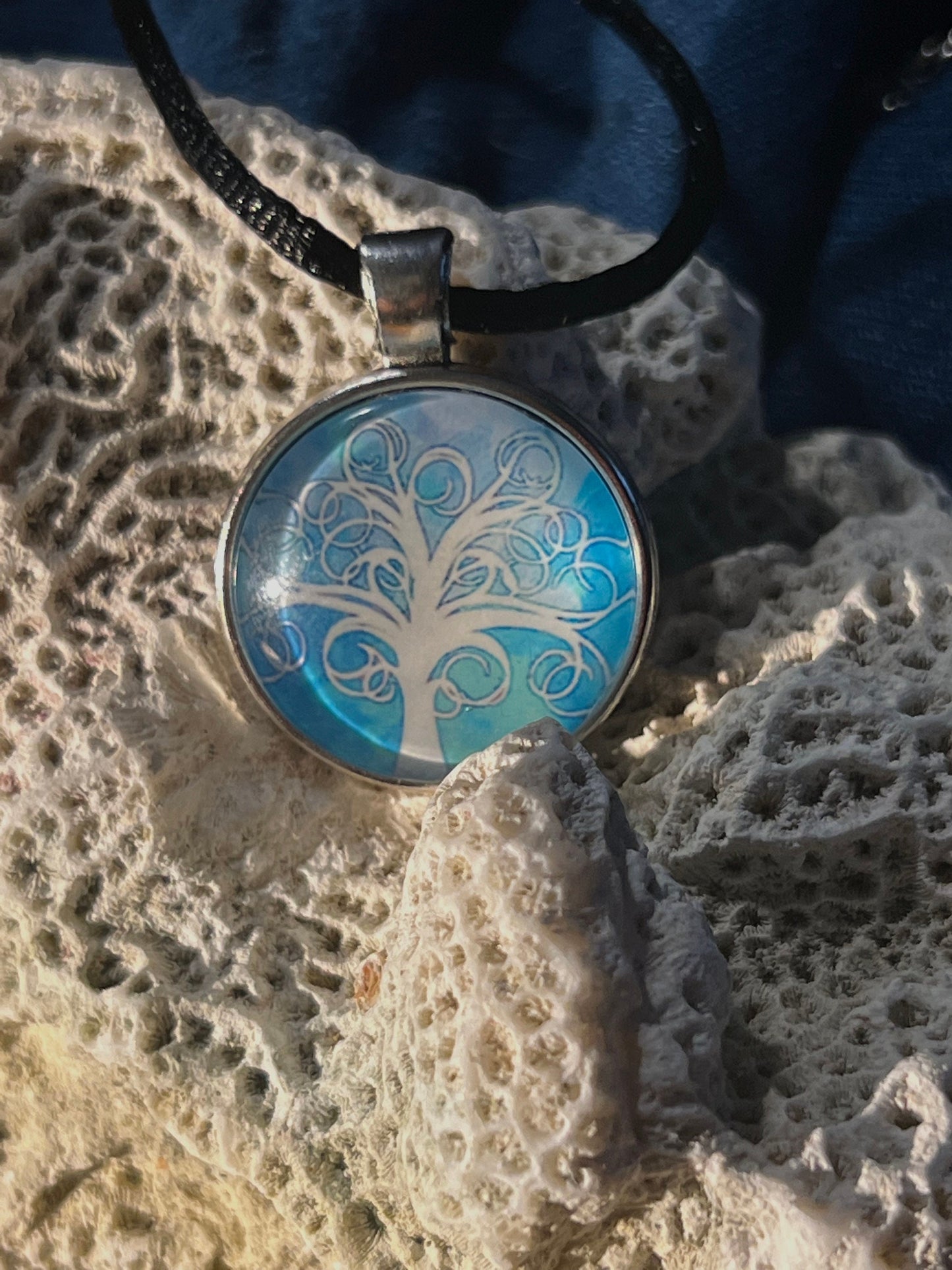 Snowy Night Pendant (with choice of chain)