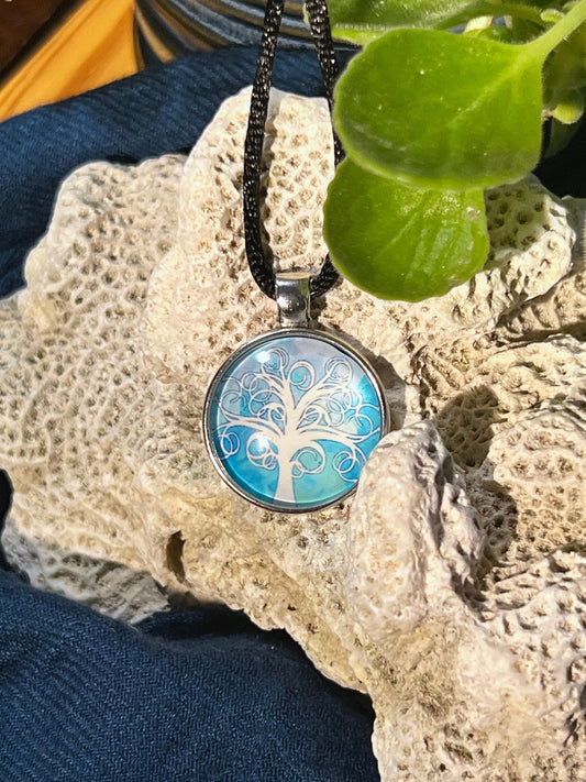 Snowy Night Pendant (with choice of chain)