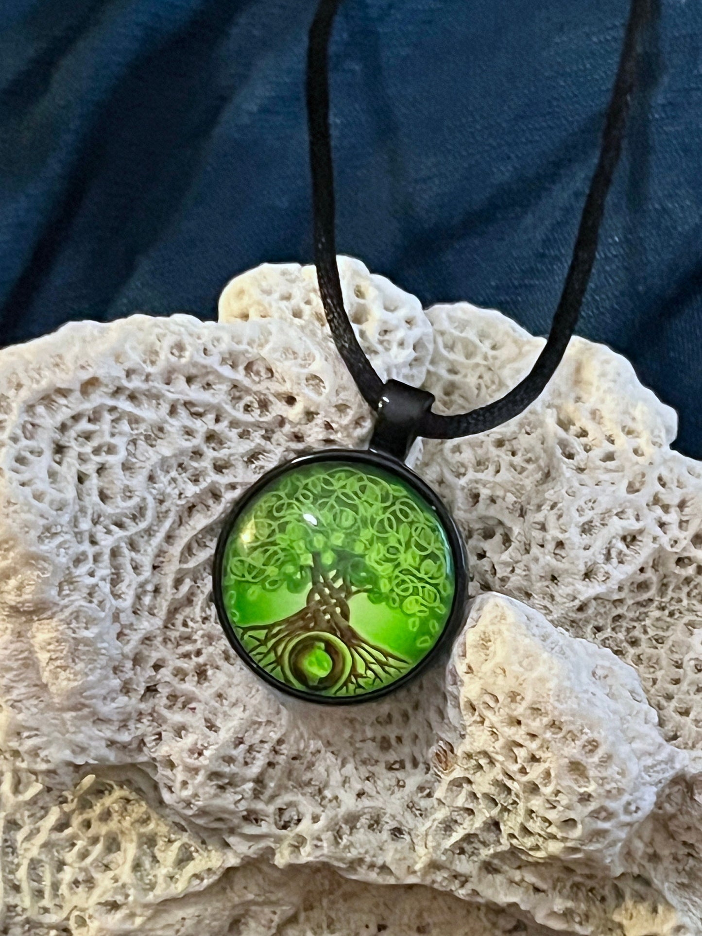 Celtic Tree of Life Pendant (with 16" black cord necklace)