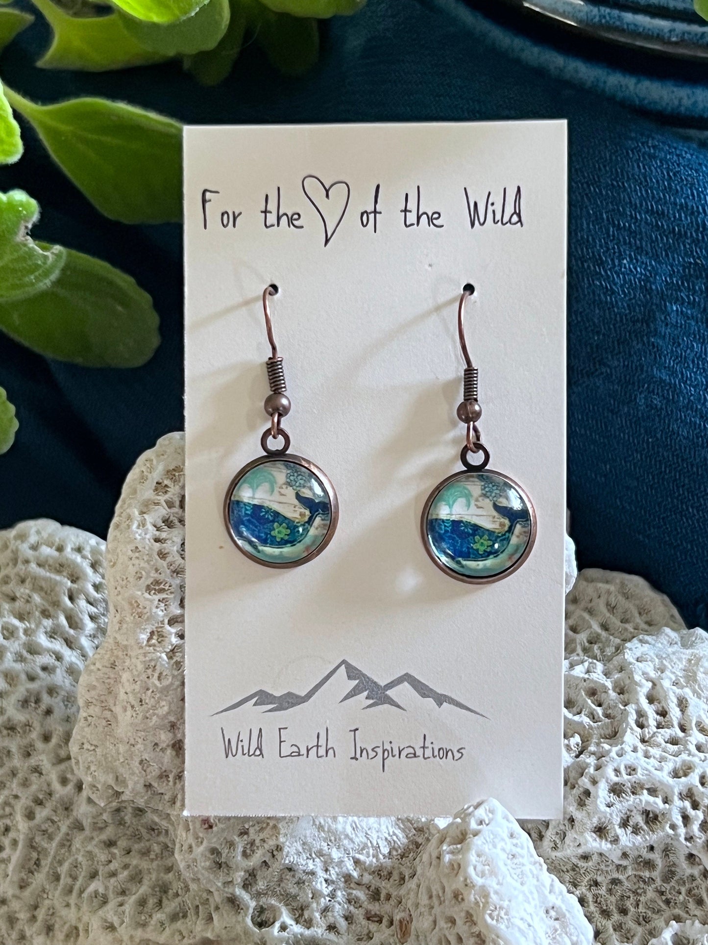 Whale Shimmy Dangle Earrings