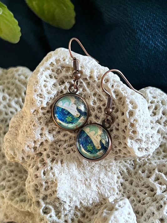 Whale Shimmy Dangle Earrings