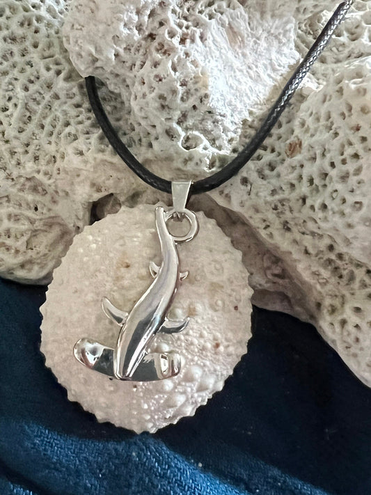 Hammerhead Shark Pendant (with choice of chain)