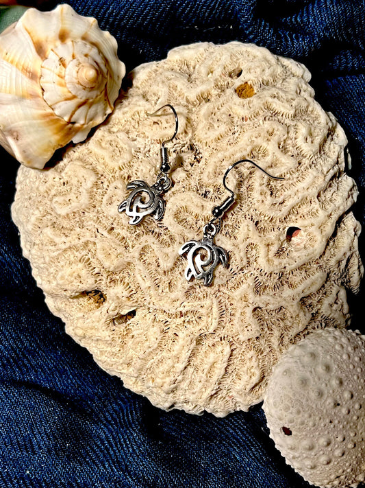 Mini Sea Turtle Earrings