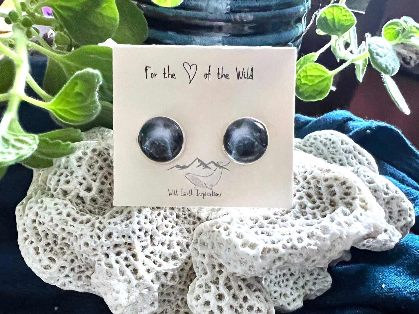 Manatee Post Earrings
