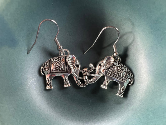 Elephant Dangle Earrings