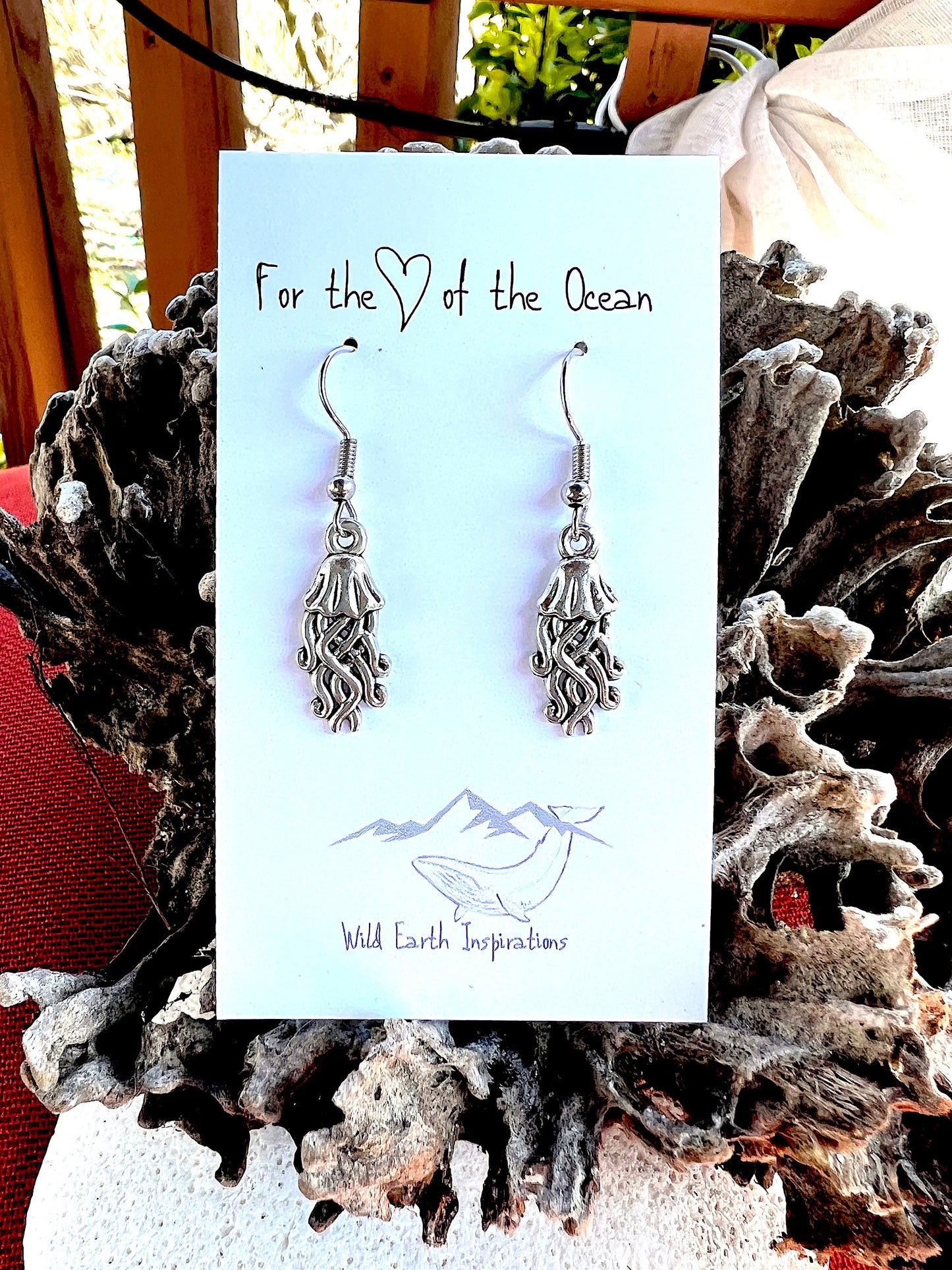 Silver Jellyfish Earrings