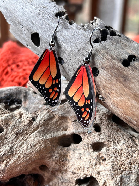 Fun and Flashy Monarch Earrings