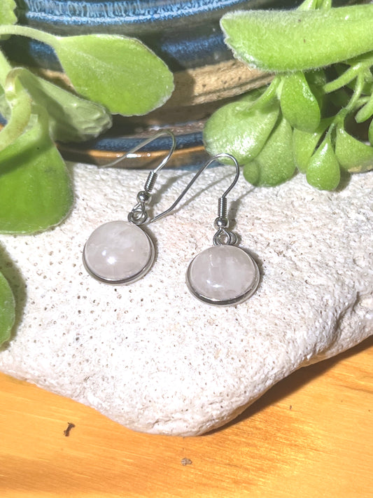 Rainbow Moonstone Dangle Earrings