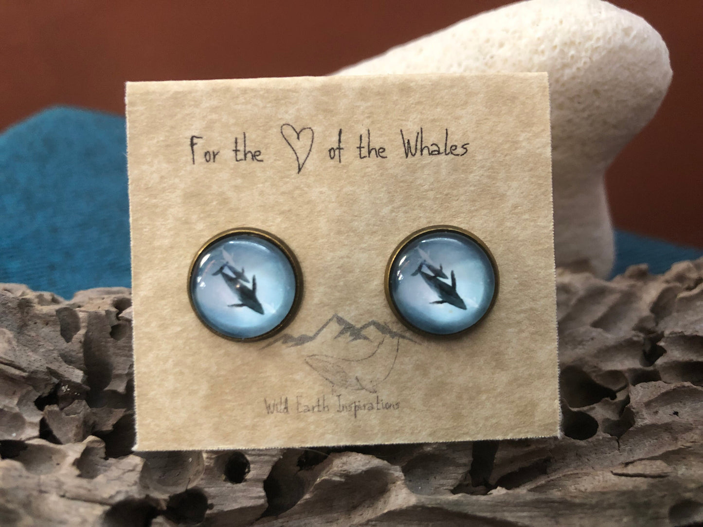 Humpback Whale and Calf Earrings