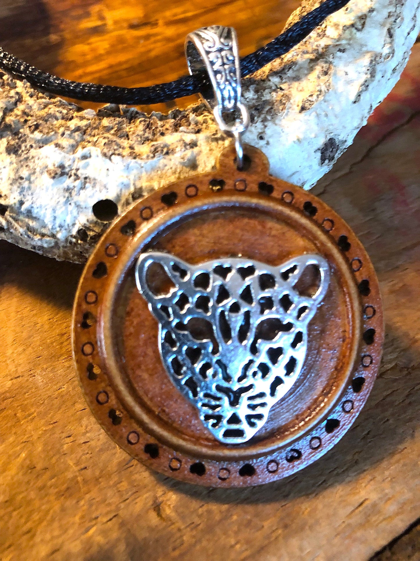 Silver Jaguar Pendant