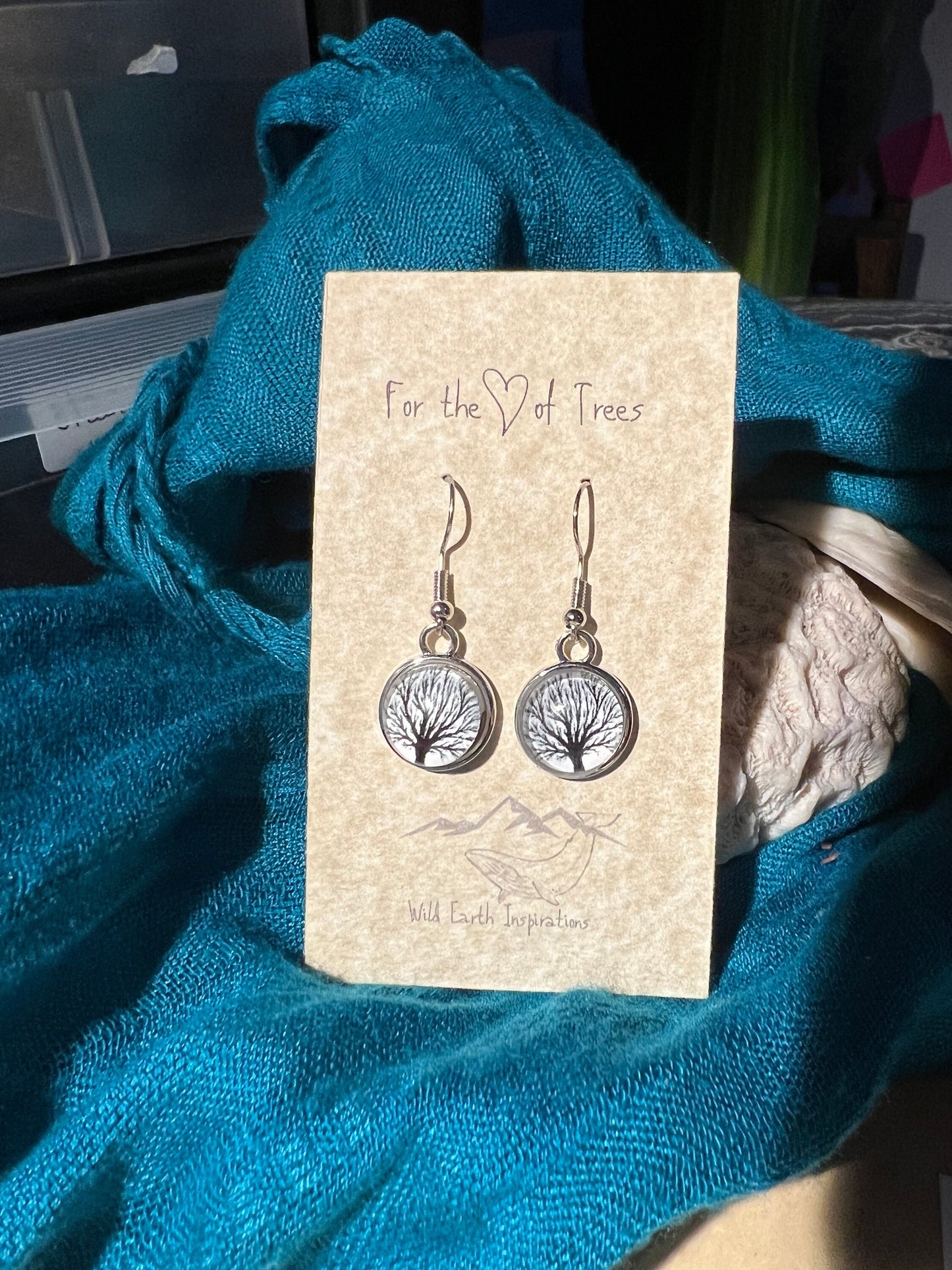 Winter Limbs Silver Earrings