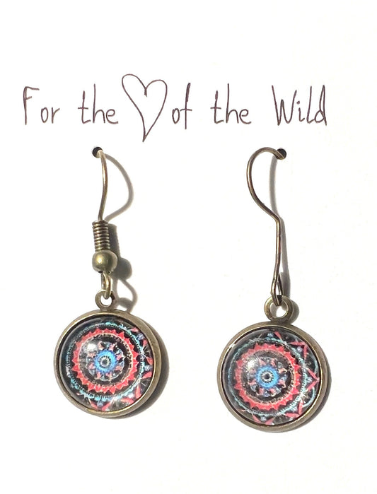 Icy Hot Mandala Earrings, Gifts for Women Plant a Tree with Every Purchase