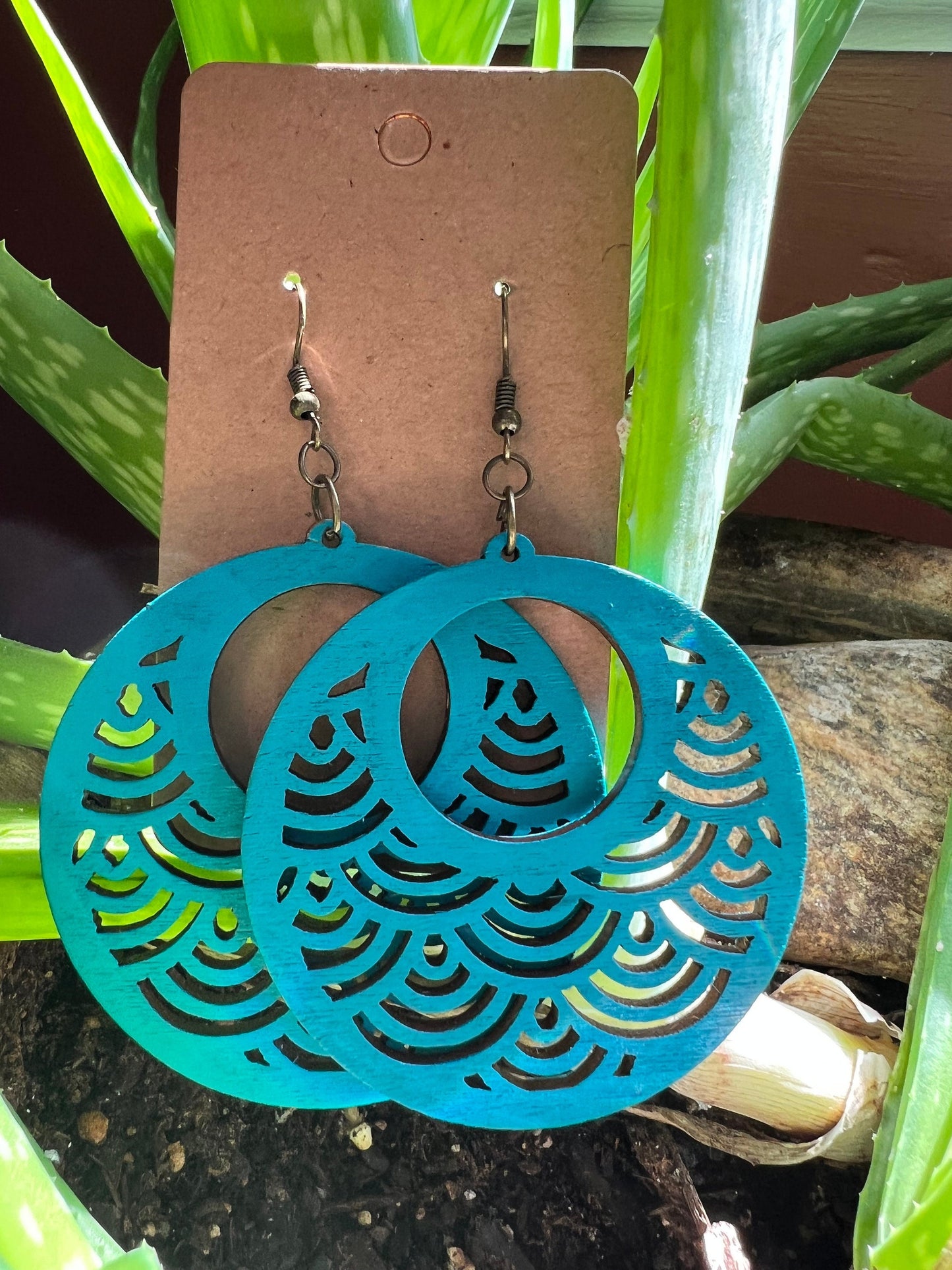 Turquoise Water Jangle Earrings