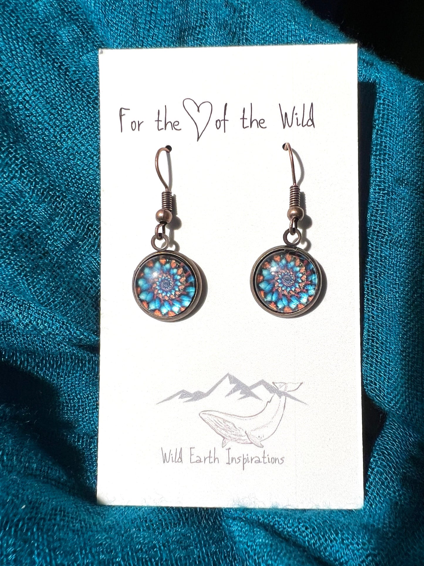 Copper Blues Dangle Earrings