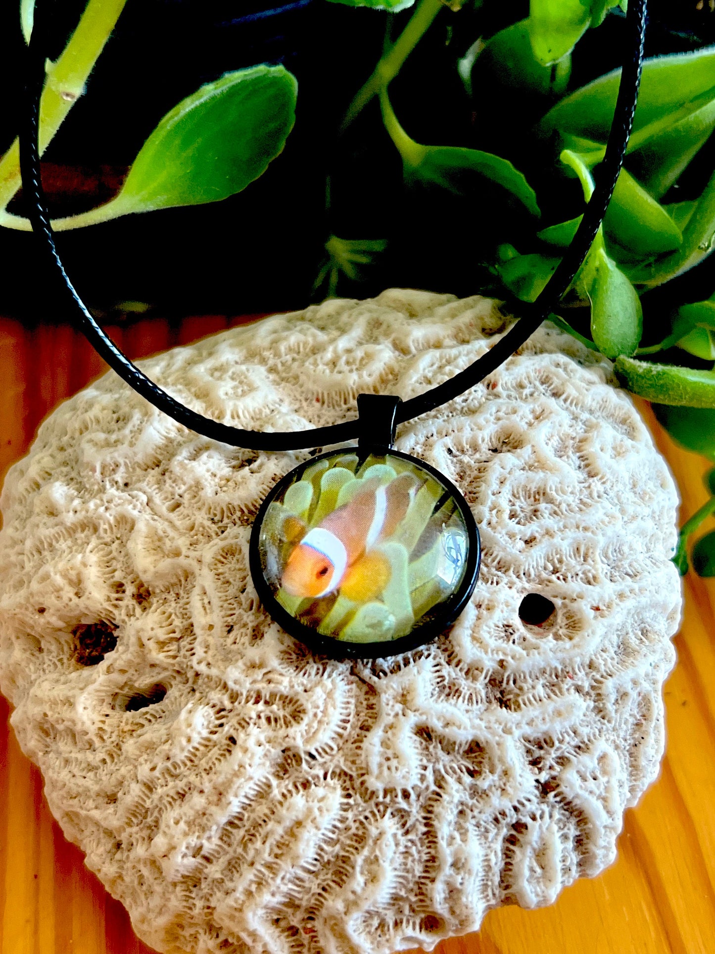 Clown Fish Pendant (with choice of chain)