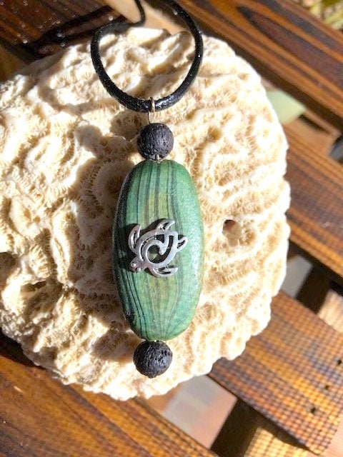 Sea Turtle Wisdom Pendant (with choice of necklace)