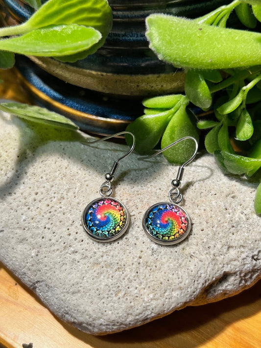 Rainbow Wave Earrings