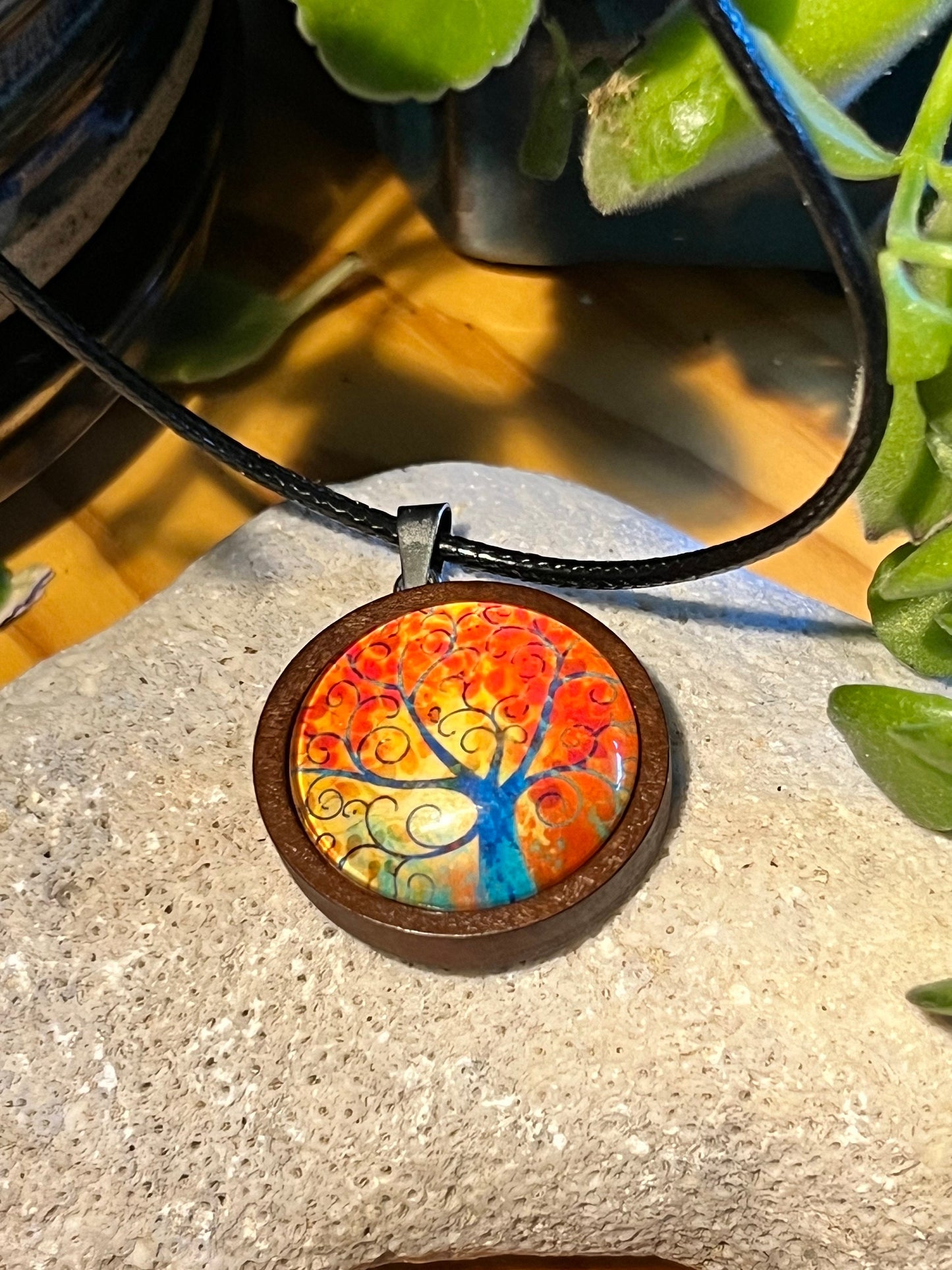 Blazing Tree Pendant (with choice of chain)