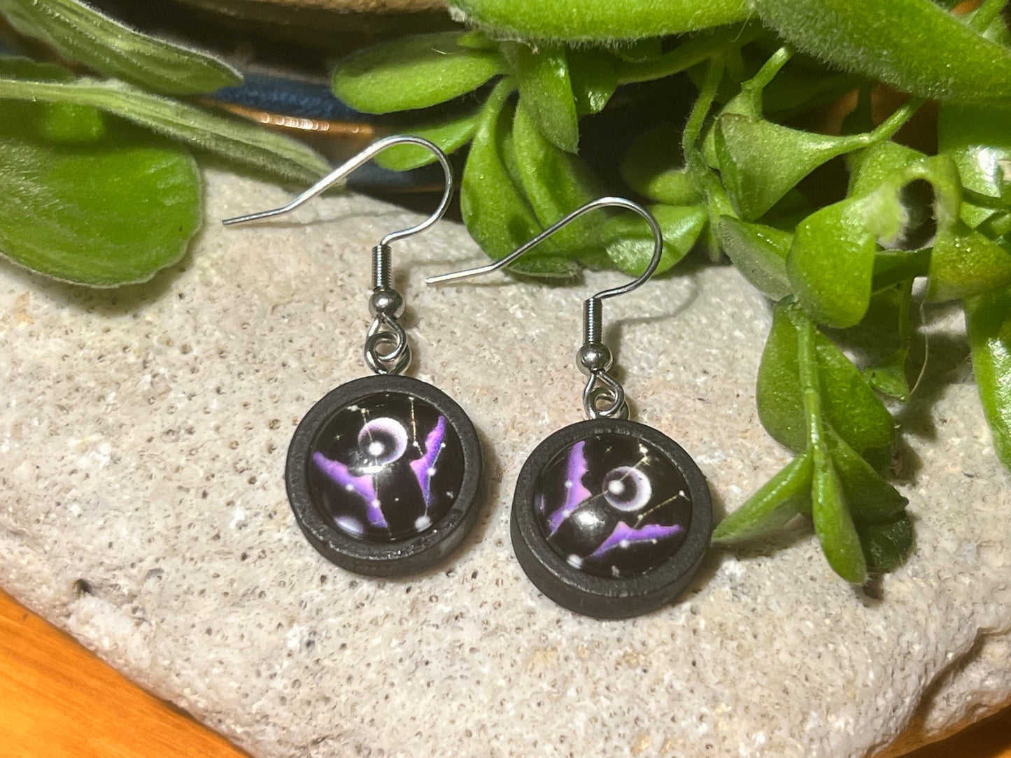 Bats by Moonlight Earrings