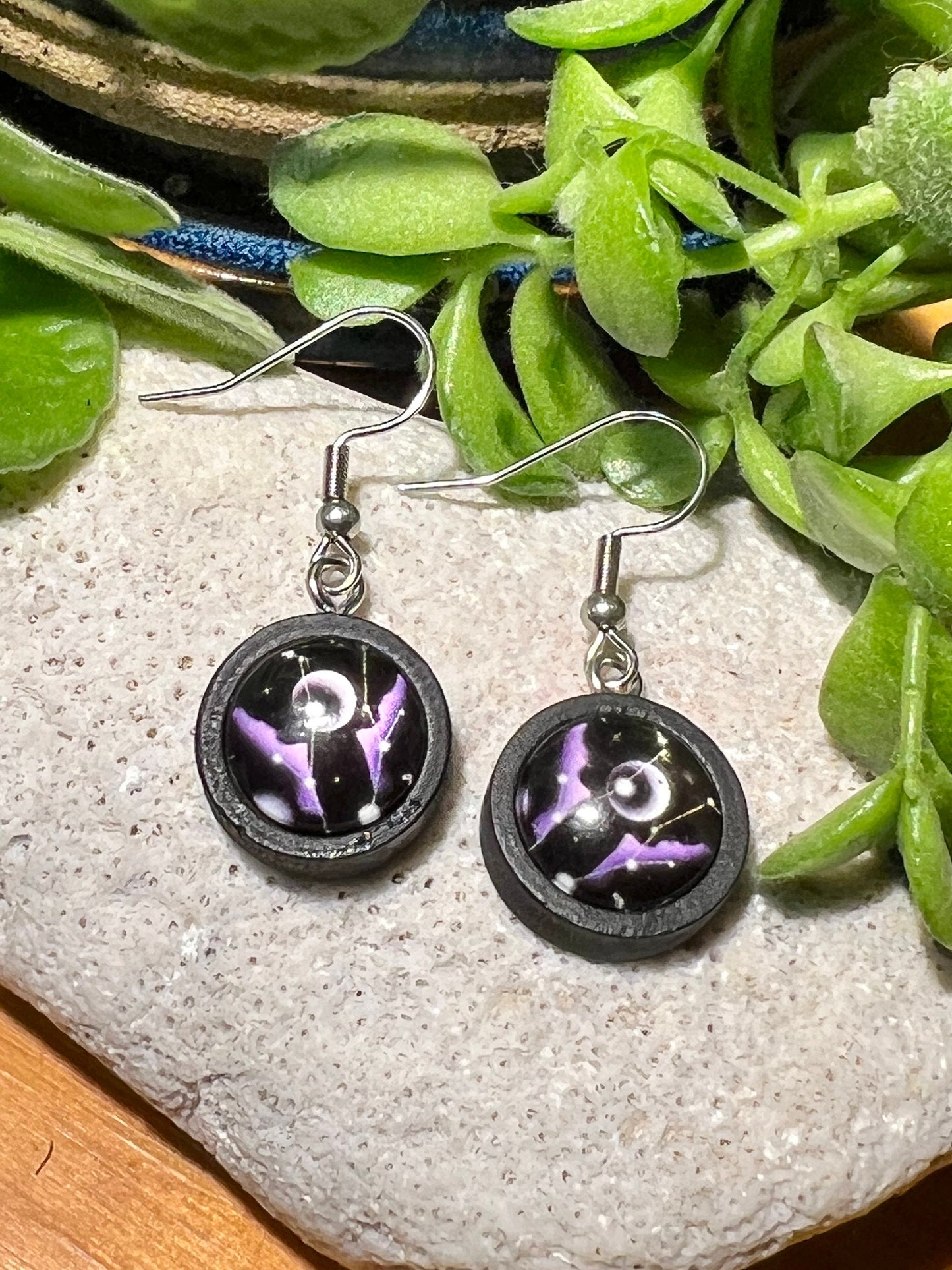 Bats by Moonlight Earrings