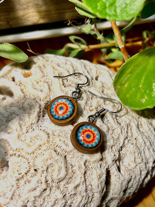 Heat Wave Mandala Earrings