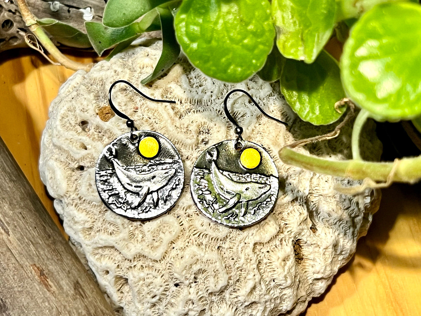 Whale Moon Earrings