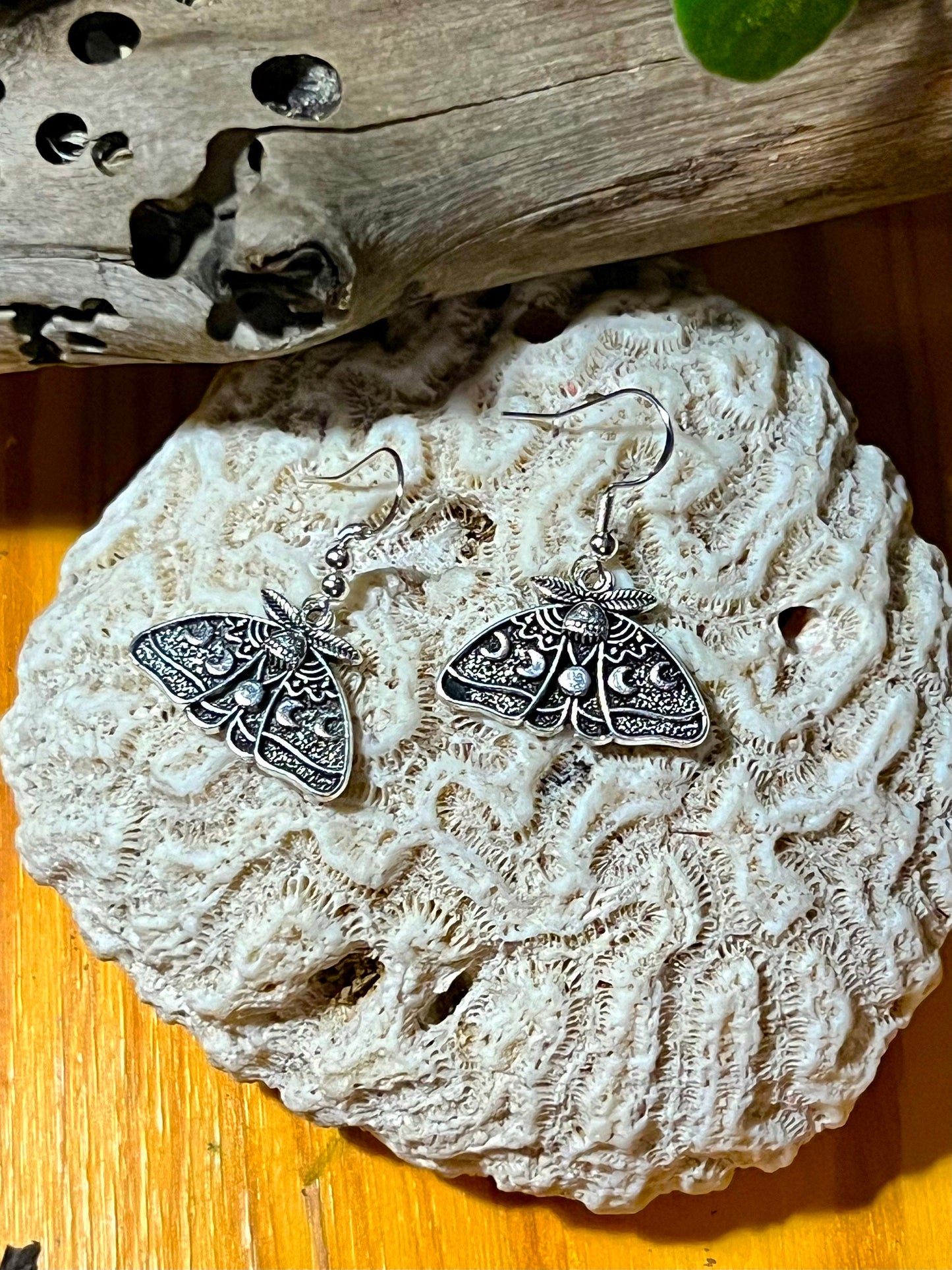 Lunar Moth Earrings