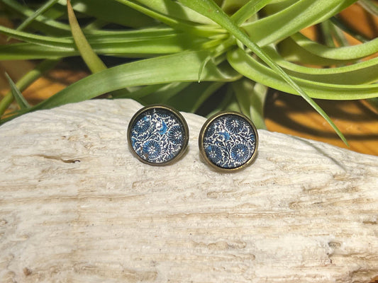 Lacy Blues Post Earrings