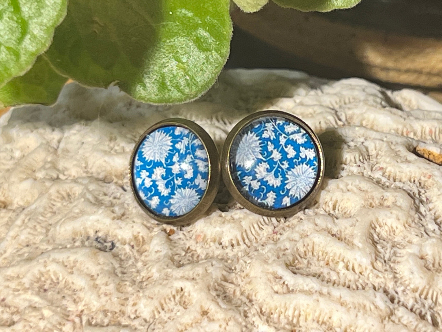 Dandelion Blues Post Earrings